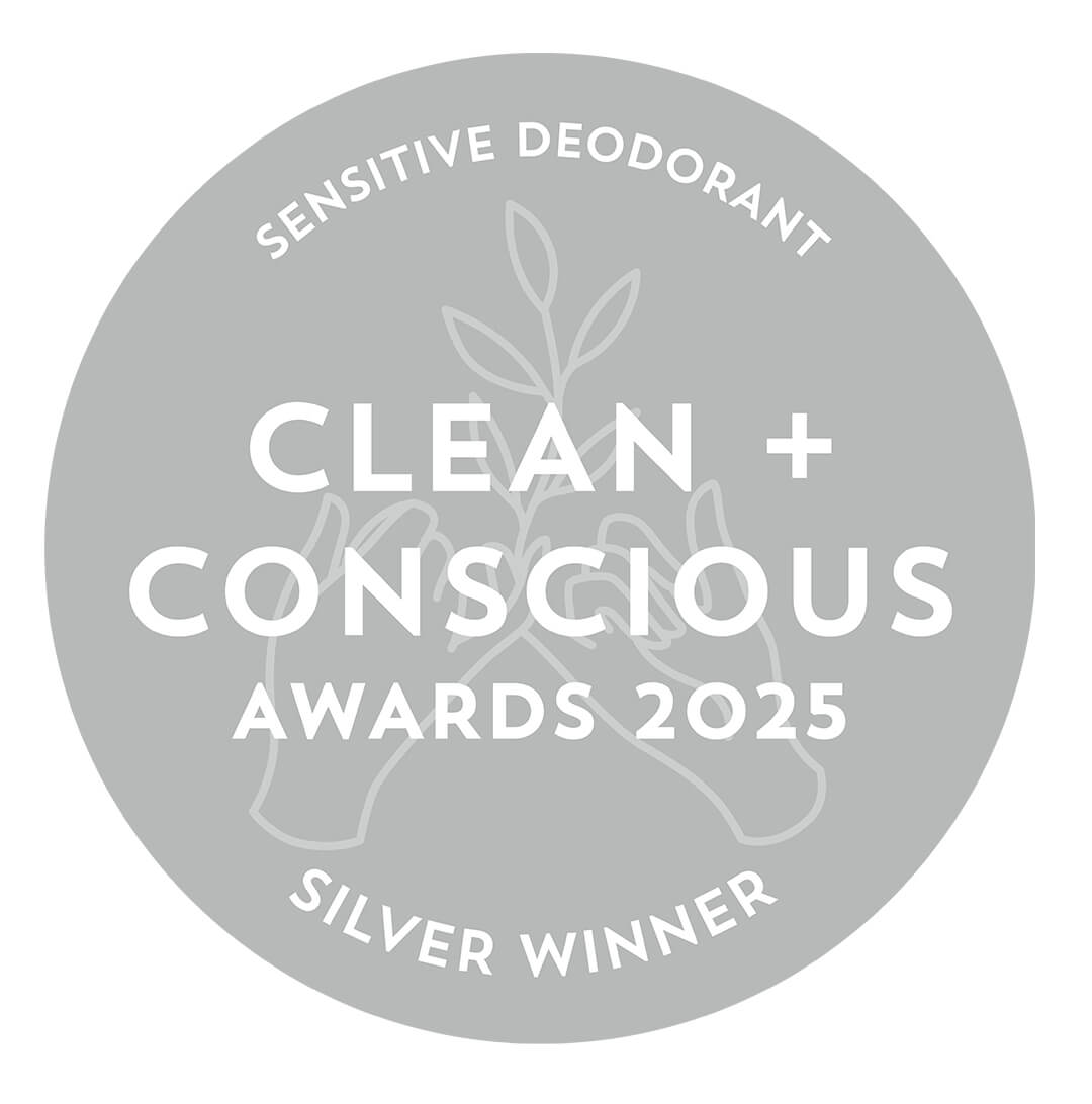 2025 clean and conscious silver awards winner for Best Sensitive Deodorant